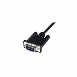 StarTech.com 2m Black DB9 RS232 Serial Null Modem Cable F/M - DB9 Male