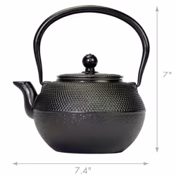 Primula Stainless Steel Infuser for Loose Leaf Tea  Durable Construction  Enameled Interior  40 ounce  Black