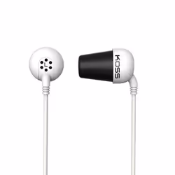 Koss PLUG W, Wired, 10 - 20000 Hz, Music, Headphones, White