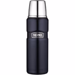 THERMOS Stainless King Vacuum-Insulated Compact Bottle 16 Ounce Midnight Blue