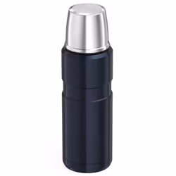 THERMOS Stainless King Vacuum-Insulated Compact Bottle  16 Ounce  Midnight Blue
