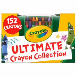 Crayola Ultimate Crayon Box Collection (152ct)  Bulk Kids Crayon Caddy  Classic & Glitter Crayons for Coloring  Holiday Gift  ...