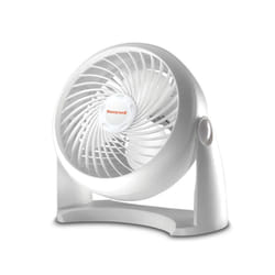 Honeywell HT-904 TurboForce Tabletop Air Circulator Fan  Small  White - Quiet Personal Fan for Home or Office  3 Speeds and 90 Degree Pivoting Head