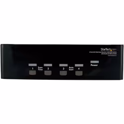 Startech.com 4 Port DVI VGA Dual Monitor KVM Switch USB with Audio and USB 2.0 Hub