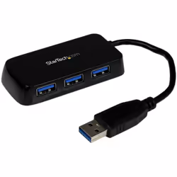 StarTech.com 4-Port USB 3.0 SuperSpeed Hub - Portable Mini Multiport U
