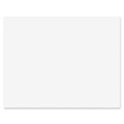 Pacon 5460 Peacock Four-Ply Railroad Board  22 x 28  White  100/Carton