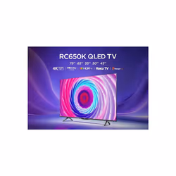 TCL 50RC650K 50-inch QLED Pro Television, 4K Ultra HD, Roku TV