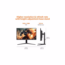 Amazon Basics 27-inch Gaming Monitor 1080P  165 Hz