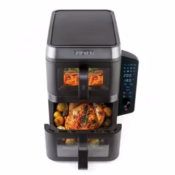 Salter VertiCook View Air Fryer Vertical Dual Drawer Space Saving 12 Functions