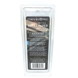 Cuccio 80 Grit Pro Pedicure File Refill Paper  Black  50-Piece