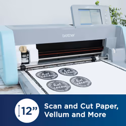 Brother ScanNCut DX Mat CADXMATLOW12  12"""" x 12"""" Low Tack Adhesive for Thin and Delicate Materials  Use with Brother Cutting Machines