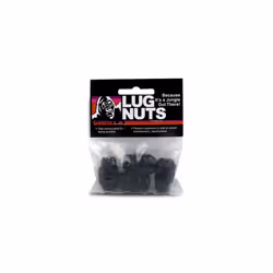 Gorilla Automotive 91187BCB Acorn Bulge Black Chrome Lug Nuts 12 Thread Size