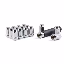 gorilla Automotive 21132HT Small Diameter Acorn chrome 4 Lug Kit 12mm x 150 Thread Size - Pack Of 16