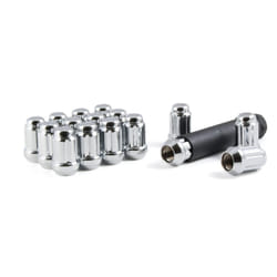 gorilla Automotive 21132HT Small Diameter Acorn chrome 4 Lug Kit 12mm x 150 Thread Size - Pack Of 16