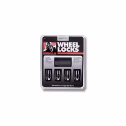 Gorilla Automotive 71621NBC Acorn Black Chrome Wheel Locks 12mm x 125 Thread Size Pack of 4