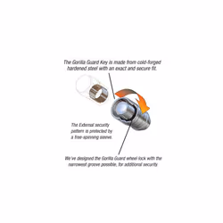 Gorilla Automotive 61641 Acorn Gorilla Guard Locks 14mm x 1.50 Thread Size - Set of 4