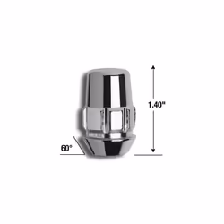 Gorilla Automotive 71601N 14mm x 2.00 Acorn Lug Nut Chrome