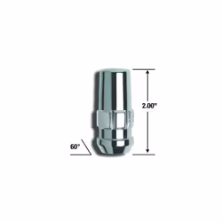 Gorilla Automotive 76681N Duplex Acorn Wheel Locks (1/2"""" Thread Size)  Pack of 4