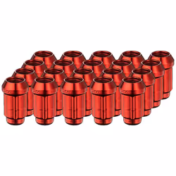 Gorilla Automotive 21133RD Small Diameter Acorn Red 5 Lug Kit (12mm x 1.50 Thread Size) - Pack of 20
