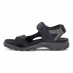 ECCO Men's Yucatan Sport Sandal  Black/Mole/Black Oil Nubuck  8-8.5