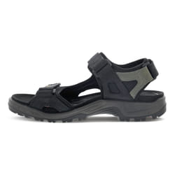 ECCO Men's Yucatan Sport Sandal  Black/Mole/Black Oil Nubuck  8-8.5