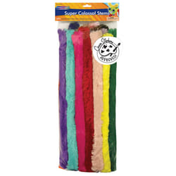 Creativity Street Super Colossal Stems  Assorted Bright Hues  18"" x 3