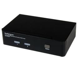 StarTech.com 2 Port USB HDMI KVM Switch with Audio and USB 2.0 Hub - 1