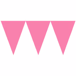 Amscan 120099-103-55, Bunting banner, Paper, Pink, 4570 mm, 177 mm, 1 pc(s)