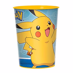 Multicolor Pokemon Favor Cup - 16 oz. - Premium Plastic Party Souvenir & Prize - Perfect for Pokemon-Themed Parties & Events  ...