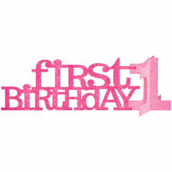 Amscan 240574, Bunting banner, Paper, Pink, Birthday, 356 mm, 114 mm