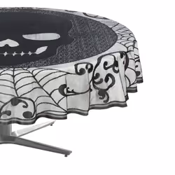 Halloween Skull Lace Table Cloth - 70 inch