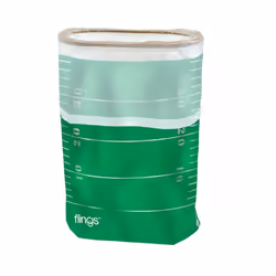 Amscan Football Field Flings - 13-Gallon Portable Green Trash Can/Bin - 22"""" x 15"""" - Perfect for Tailgates & Parties