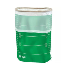 Amscan Football Field Flings - 13-Gallon Portable Green Trash Can/Bin - 22"""" x 15"""" - Perfect for Tailgates & Parties