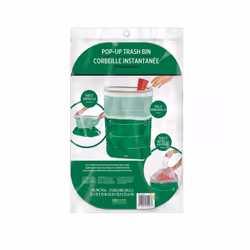 Amscan Football Field Flings - 13-Gallon Portable Green Trash Can/Bin - 22"""" x 15"""" - Perfect for Tailgates & Parties