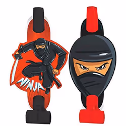 American Greetings Ninja Blowouts Party Blow Outs 5"" Multicolor