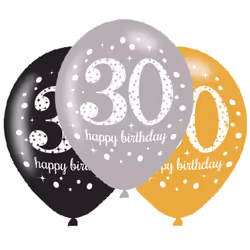 Amscan 9900738, Toy balloon, Latex, Gold, 27 cm, 1 pc(s)