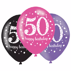Amscan 9900878, Toy balloon, Latex, Pink, Birthday, 27 cm, 1 pc(s)