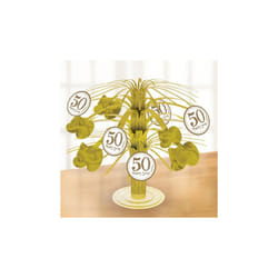 table decoration 50 years gold 19 cm