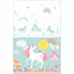 Amscan 571929, Plastic, Multicolour, 3 yr(s), Any gender, Magical Unicorn, Not for children under 36 months