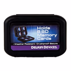 Delkin DDACC-SD8, Black, 45.3 g, 1 pc(s), 90.7 g