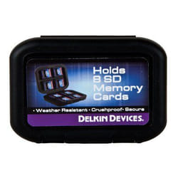Delkin DDACC-SD8 memory card case Black