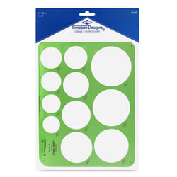 ALVIN  TD1201  Large Circles Guide Template  Drawing and Drafting Tool for Artists  Architects  Design and Drafting  1.5"" to 3.5"" Scale