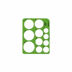 ALVIN  TD1201  Large Circles Guide Template  Drawing and Drafting Tool for Artists  Architects  Design and Drafting  1.5"" to 3.5"" Scale