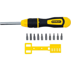 Stanley 68010 Multibit Ratcheting Screwdriver with 10 Assorted Bits