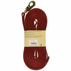 Hamilton Single Thick Nylon Horse Longe Line with Swivel Snap  1-Inch/26-Feet  Red