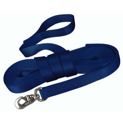 Hamilton Single Thick Nylon Horse Longe Line with Swivel Snap  1-Inch/26-Feet  Navy Blue