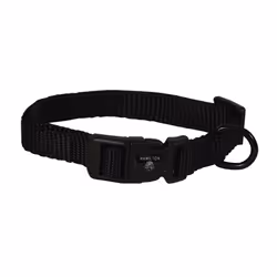 Hamilton Adjustable Nylon Dog Collar  Black  3/8"""" x 7-12""""