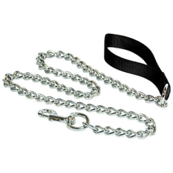 Hamilton 4' Extra Heavy Chain Dog Lead with Black Nylon Handle
