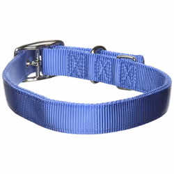 Hamilton Thick Nylon Deluxe Dog Collar  1-Inch by 24-Inch Double  Berry Blue