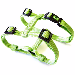 Hamilton Adjustable Comfort Nylon Dog Harness Lime Green 3/8"""" x 10-16""""
